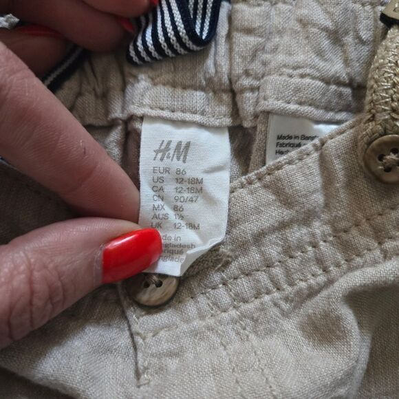 H&M Linen Overall Baby Gap t-shirt 12 18 Lot - Picture 7 of 12